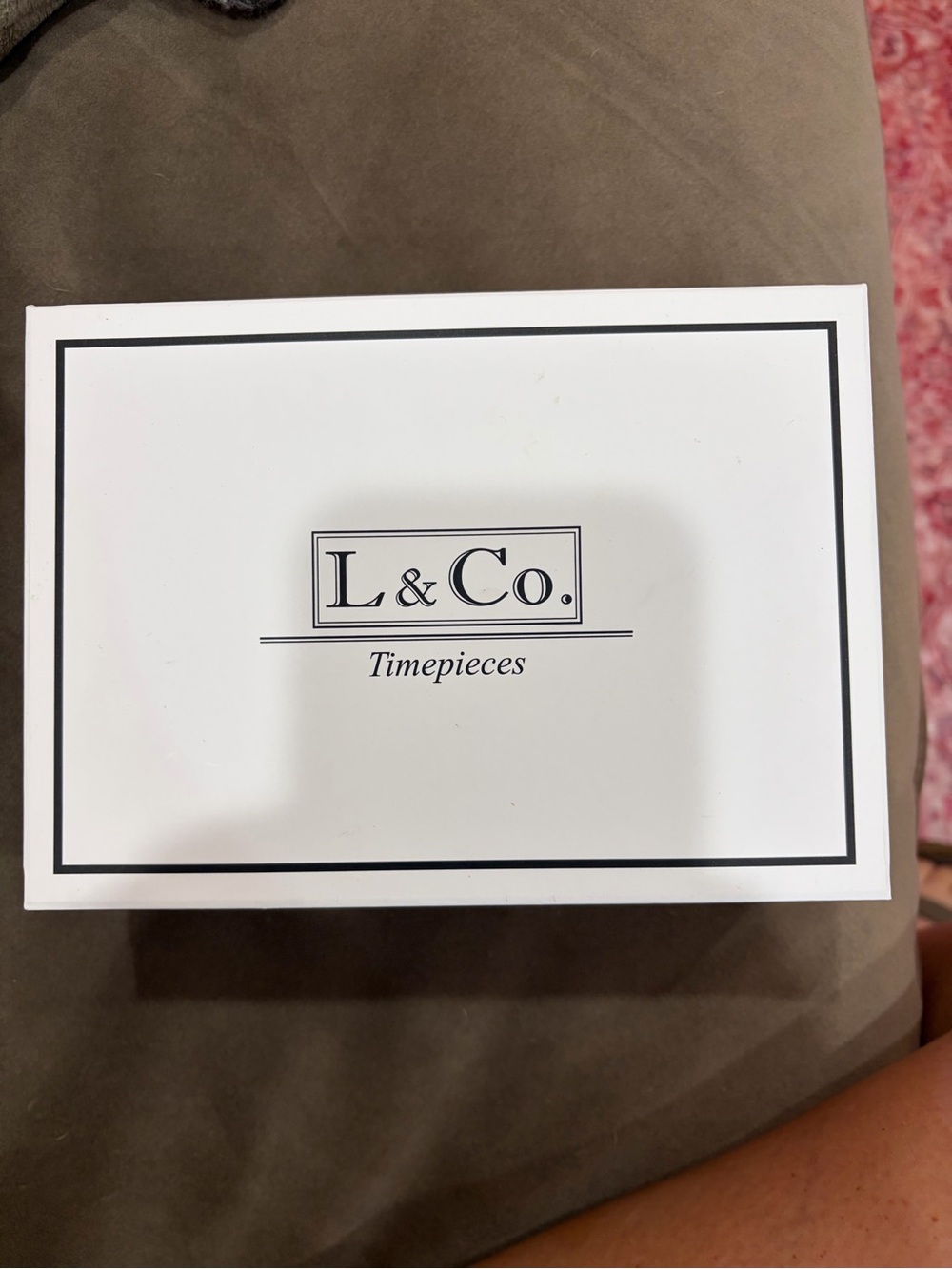 L & Co. Timepieces White Gift Box
